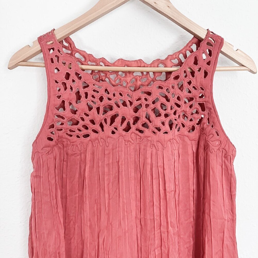 Anthropologie Rohit Gandhi Rahul Khanna Flowy Cut Out Gauze Dress Size XS - Picture 3 of 10